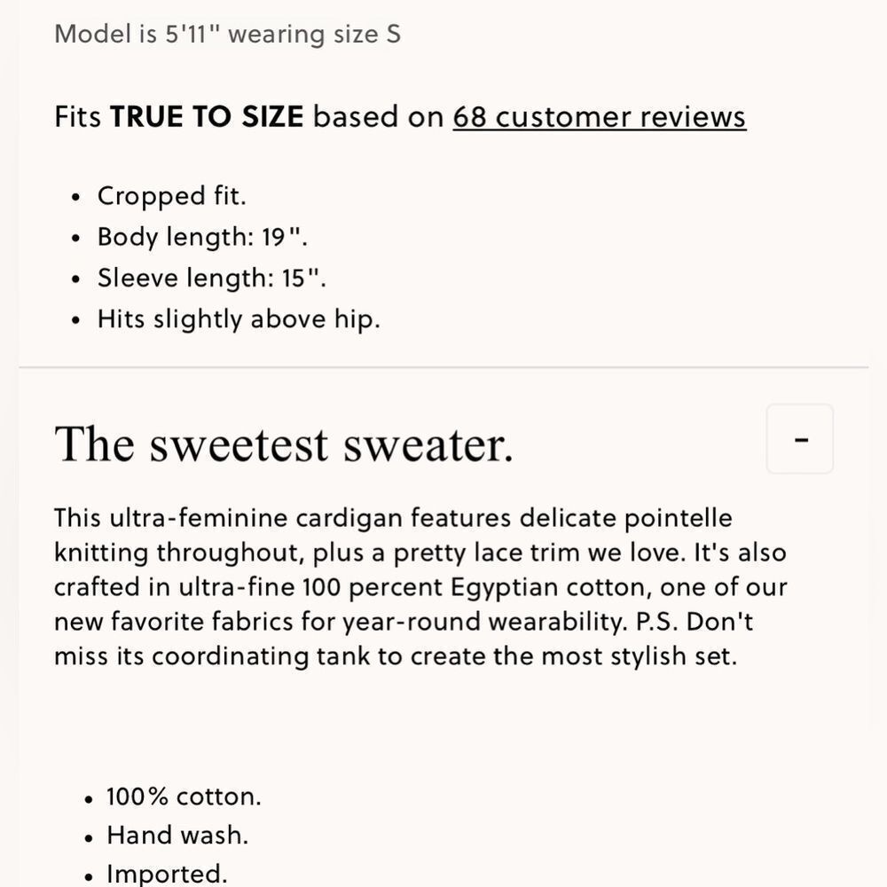 NWT J CREW Pointelle short-sleeve V-neck cardigan in premium ultra-fine cotton - Picture 6 of 7